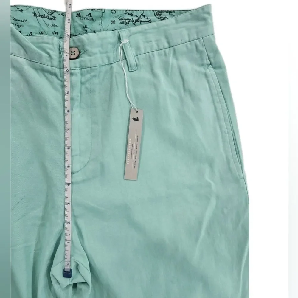 Southern Marsh Seawash Grayton Twill Chino Pant 34x32 Kelly Green NWT w/ Defect